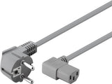 Goobay 50079 el-ledning Grå 2 m Strømstik type F IEC C13