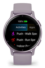 Garmin Vivoactive 5 3,05 cm (1.2") AMOLED Digital 390 x 390 pixel Berøringsskærm Violet Wi-Fi GPS (satellit)