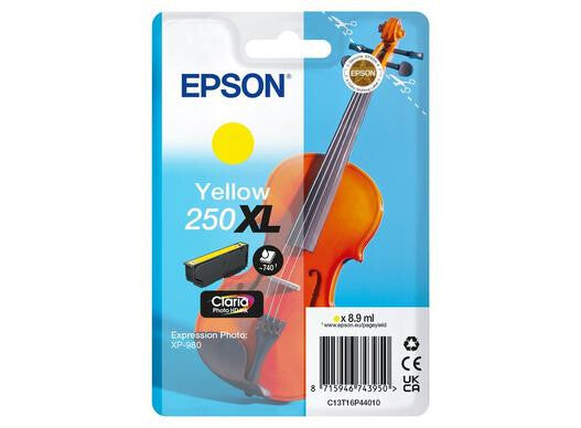Epson 250XL Violin Claria Photo HD blækpatron 1 stk Original High (L) Yield Gul
