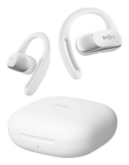 SHOKZ OpenFit Air, weiss Headset Trådløs Ørekrog Opkald/Musik/Sport/Hverdag Bluetooth Hvid