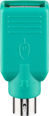 Goobay 68919 kabel kønsskifter USB Type-A PS/2 Grøn