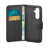 PURO Wallet Stand mobiltelefon etui 17 cm (6.7") Tegnebogsetui Sort