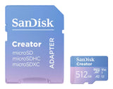 SanDisk Creator 512 GB MicroSDXC UHS-I Klasse 10