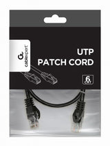 Gembird PP6U-0.5M netværkskabel Sort 0,5 m Cat6 U/UTP (UTP)