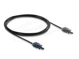DeLOCK 91022 fiber adapter 1 stk Sort, Grå