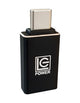 LC-Power LC-ADA-U31C kabel kønsskifter USB C USB A Sort