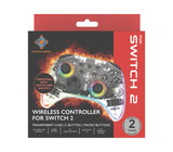 Deltaco Gaming GAM-198-T spil-controller Transparent Bluetooth/USB Gamepad Nintendo Switch, Nintendo Switch 2, Nintendo Switch OLED, Android, PC