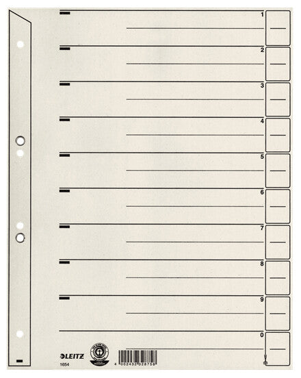 Leitz 16540085 indekseringskort Grå