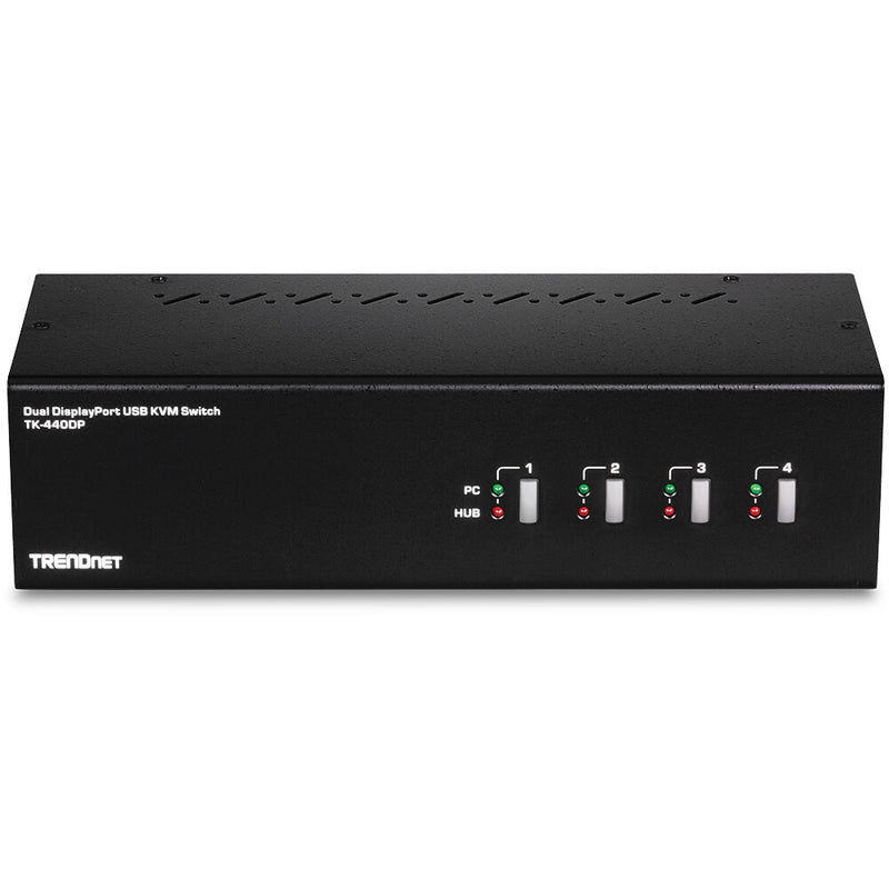 Trendnet TK-440DP KVM Switch Sort, Sølv