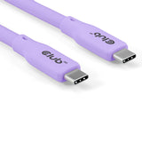 CLUB3D CAC-3004 USB-kabel USB4 Gen 2x2 2 m USB C 20 Gbit/sek. 240 W Lilla