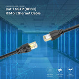 UNITEK C1811EBK netværkskabel Sort 3 m S/FTP (S-STP)