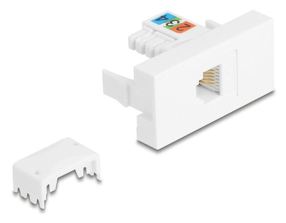 DeLOCK 90897 stikkontakt RJ-12 Hvid