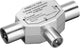 Goobay 11533 kabelsplitter eller -samler Kabelfordeler Sølv