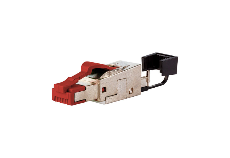 METZ CONNECT 25G RJ45 field plug pro Rød