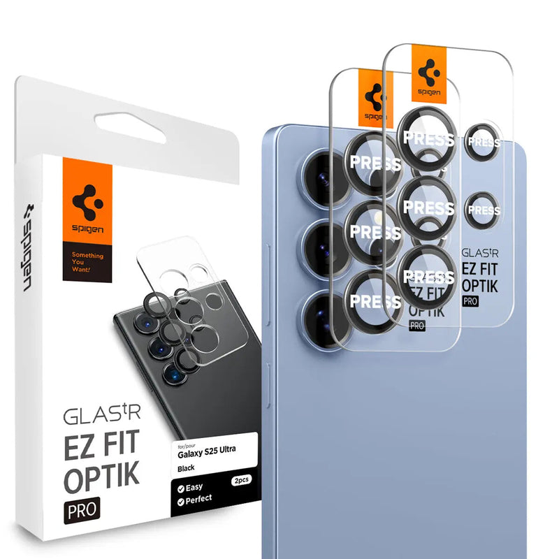 Spigen Glas.tR EZ Fit Optik Pro Beskyttelse af kameralinsen Samsung 2 stk