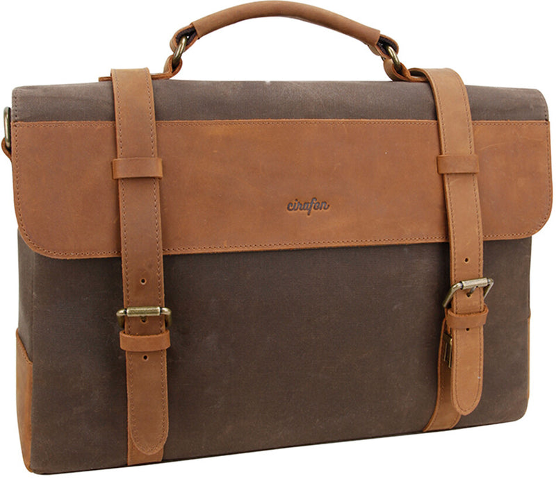 Cirafon DZ-5034-R1 taske og etui til laptop 39,6 cm (15.6") Mappe Brun