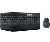 Logitech 920-008219 tastatur Mus inkluderet Hjem RF trådløs + Bluetooth QWERTY Engelsk Sort