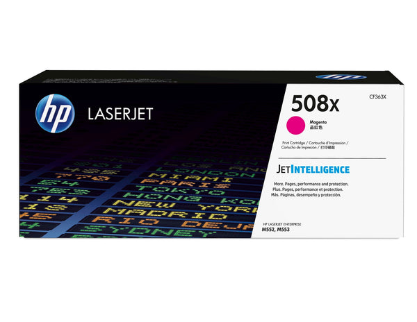 HP Original 508X LaserJet-tonerpatron med høj kapacitet, magenta