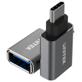 UNITEK Y-A025CGY kabel kønsskifter USB Type-C USB Type-A Metallic