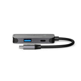 Nedis CCGB64230GY01 interface hub USB 3.2 Gen 1 (3.1 Gen 1) Type-C 5000 Mbit/s Grå