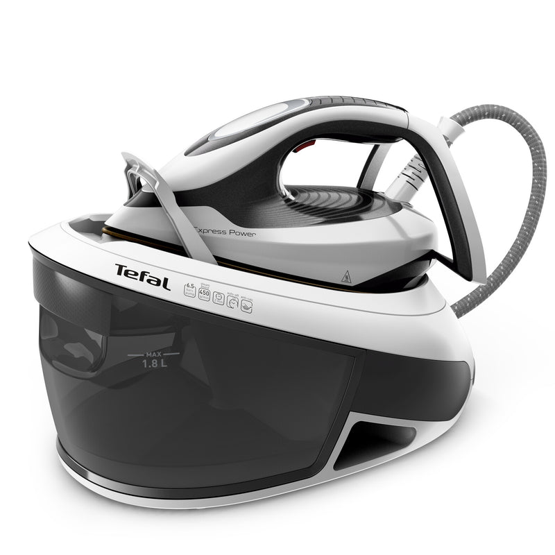 Tefal Express Power SV8130 2800 W 1,8 L Durilium AirGlide Autoclean soleplate Sort, Hvid