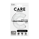 PanzerGlass CARE™ by ® Urban Combat Case Transparent m. Hvid MagSafe iPhone 16 Pro
