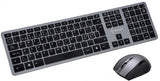 Voxicon 285WL tastatur Mus inkluderet Universel RF trådløst QWERTY Nordisk Sort, Sølv