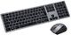 Voxicon 285WL tastatur Mus inkluderet Universel RF trådløst QWERTY Nordisk Sort, Sølv
