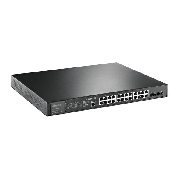 TP-Link JetStream TL-SG3428XMP netværksswitch Administreret L2+ Gigabit Ethernet (10/100/1000) Strøm over Ethernet (PoE) 1U Sort