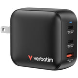 Verbatim GaN Charger 100W Universel Sort Vekselstrøm Hurtig opladning Indendørs