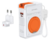 4smarts 541384 powerbank Lithium polymer (LiPo) 10000 mAh Trådløs opladning Orange, Hvid