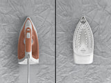 Tefal Virtuo 30 FV2C40E0 strygejern Tør & dampstrygejern Keramisk strygesål 2000 W Fersken, Hvid