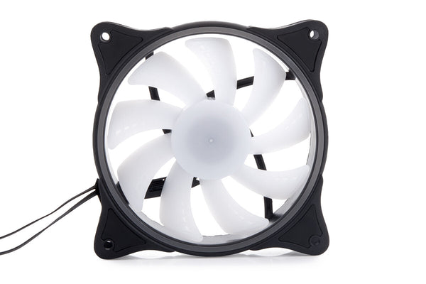 Alphacool Rise Aurora Computerkabinet Ventilator 12 cm Sort, Gennemsigtig 1 stk