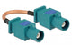 DeLOCK 89663 koaxial kabel RG-316 0,1 m FAKRA Z Brun, Grøn