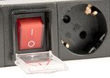 Gembird EG-PDU-014-C14 strømforsyningsenhed (PDU) 8 AC stikkontakt(er) 1U Sort