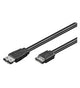 Goobay CAK SATA/eSATA 300-050 0.5m SATA-kabel 0,5 m Sort