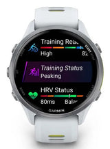 Garmin Forerunner 970 3,56 cm (1.4") AMOLED Digital 454 x 454 pixel Berøringsskærm Hvid Wi-Fi GPS (satellit)