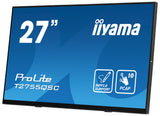 iiyama ProLite T2755QSC-B1 computerskærm 68,6 cm (27") 2560 x 1440 pixel Quad HD LCD Berøringsskærm Sort