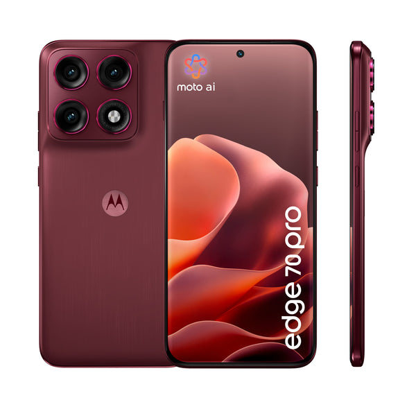 Motorola edge 70 pro 17,2 cm (6.78") Dual SIM Android 16.0 5G USB Type-C 8 GB 256 GB 6500 mAh Bordeaux