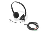 Digitus DA-12202 hovedtelefoner/headset Ledningsført Kontor/Callcenter Sort