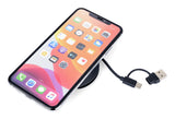 TROIKA CHW15 Smartphone Sort USB Trådløs opladning Hurtig opladning Indendørs