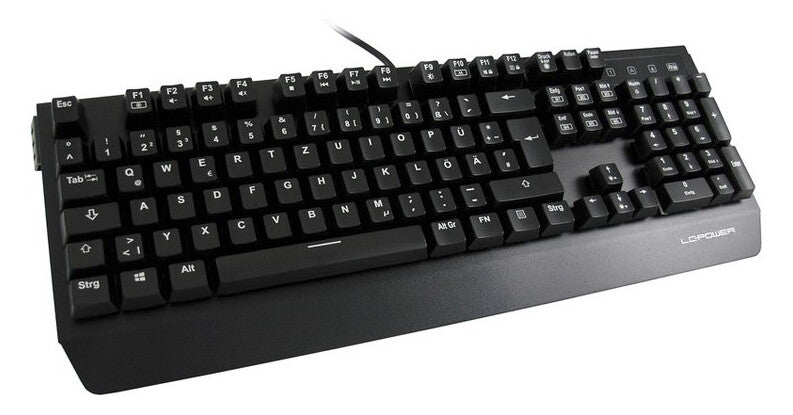LC-Power LC-KEY-MECH-1 tastatur Spil USB QWERTZ Tysk Sort