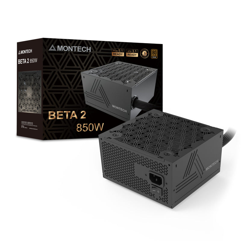 Montech BETA 2 enhed til strømforsyning 850 W 20+4 pin ATX ATX Sort