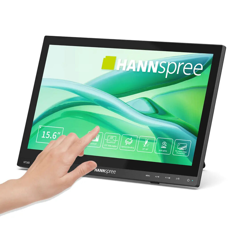 Hannspree HT165HPB computerskærm 39,6 cm (15.6") 1920 x 1080 pixel Fuld HD LCD Berøringsskærm Sort