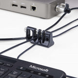 StarTech.com CABLE-ORGANIZER-LOCK kabelorganisator Skrivebord Kabelholder Sort