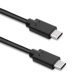 Qoltec 52353 USB-kabel USB 3.2 Gen 1 (3.1 Gen 1) 3 m USB C 5 Gbit/sek. 2,5 W Sort