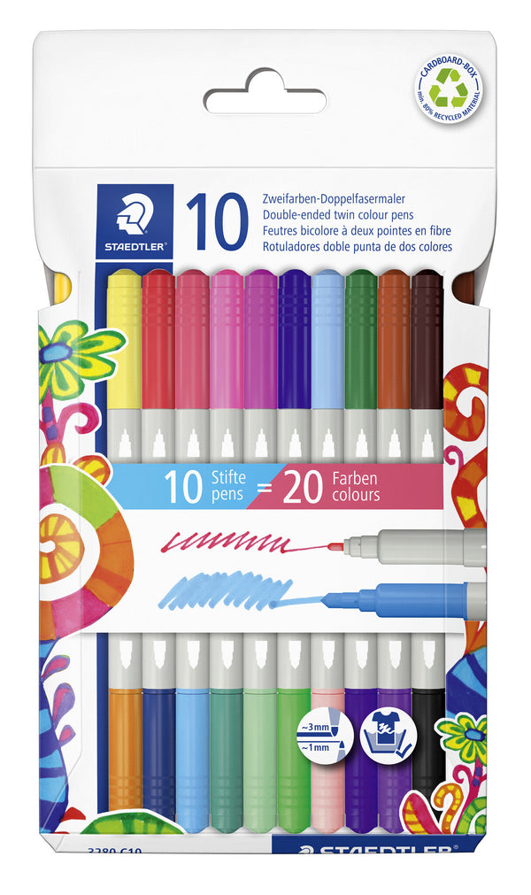 Staedtler 3280 c10 filtpen Flere Flerfarvet 10 stk