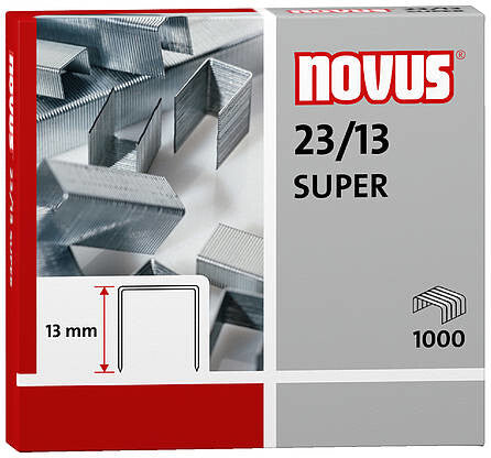 Novus 23/13 SUPER Hæftepakker 1000 hæfteklammer