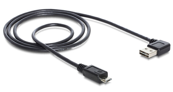 DeLOCK 1m USB 2.0 A - micro-B m/m USB-kabel USB A Micro-USB B Sort