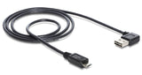 DeLOCK 2m USB 2.0 A - micro-B m/m USB-kabel USB A Micro-USB B Sort